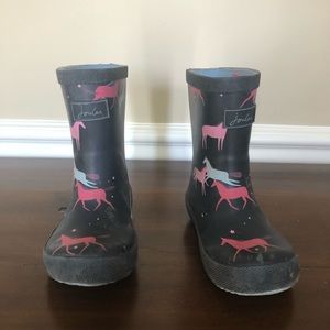 Joules Rain boots toddler girls size 7